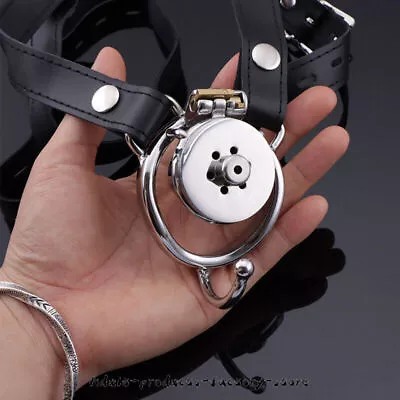 Stainless Steel Tiny Male Chastity Mini Urethra Sound Blet Cage Ring Lock Sissy • $66.67