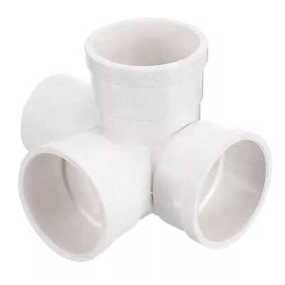 50mm/2  ID 45mm/1.8  OD 120mm Wye Pipe Fitting Splitter Duct Hose PVC Connector • $10.98