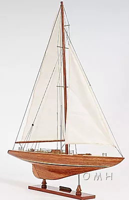 $341.99 • Buy Columbia 1958 America's Cup Yacht Wooden Model 39  12 Meter Sailboat Decor New 