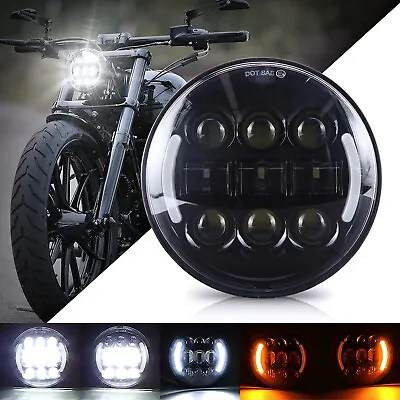 5-3/4  LED Headlight With Turn Signal For Harley Davidson Sportster XL 1200 883 • $62.54