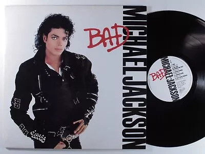 MICHAEL JACKSON Bad EPIC LP VG+ Uk Gatefold M • $15.50