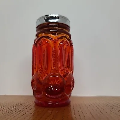 Vintage Red /Orange /Amberina Moon & Star SINGLE Glass Shaker (Salt Or Pepper) • $10.40