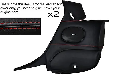 Red Stitch 2x Rear Door Cards Leather Skin Covers Fits Mazda Rx7 Fd3s 92-02 • $664.71