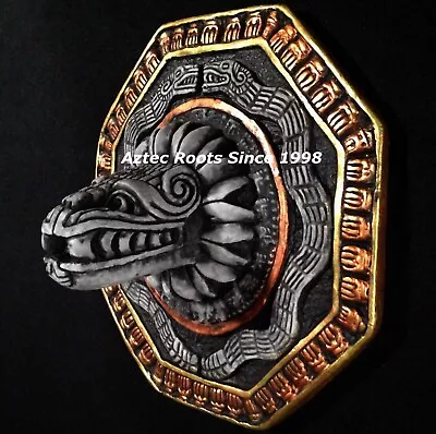 $73 • Buy Aztec Maya Mayan Feathered Serpent Sculpture Mexico Mexican Calendar Statue Art