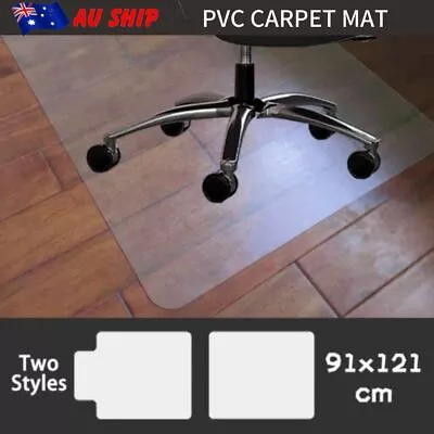 91*121CM Rug Protector Chair Mat Carpet Hard Floor Protect PVC Waterproof Mats • $25.99