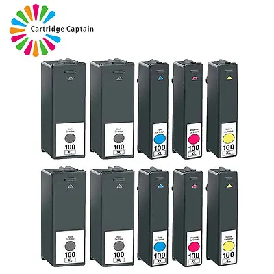 Compatible NON-OEM Lexmark 100 XL Ink Cartridges For S601 S602 S605 S606 S608 • £4.34