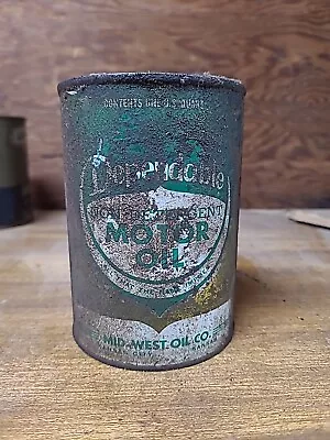 Vintage Dependable Brand Motor Oil Metal Can Empty  • $12