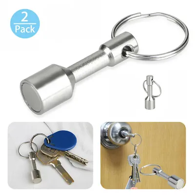 2 Pack Strong Keychain Magnet - For Hanging Keys And Testing Metal Jewelry Test • $9.99