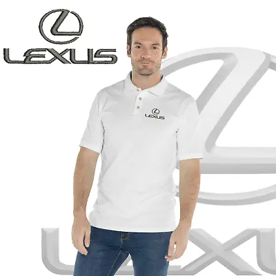 $18.95 • Buy Lexus Logo Polo Embroidery Toyota Shirt Men Fitted Colors Cotton