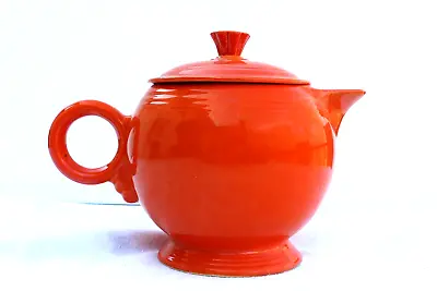 Vintage Fiesta Original Red Large Teapot With Red Lid - Excellent Condition • $140