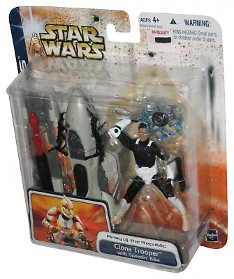 Star Wars Army Of The Republic (2003) Hasbro Clone Trooper Figure W/ Speeder Bik • $44.80