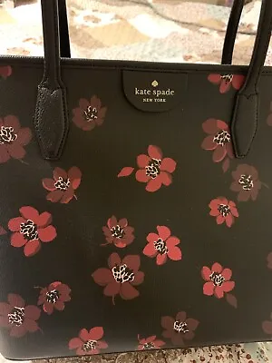 Kate Spade New York Lori Tote Handbag Large - Black Flower Multi K9509 • $75