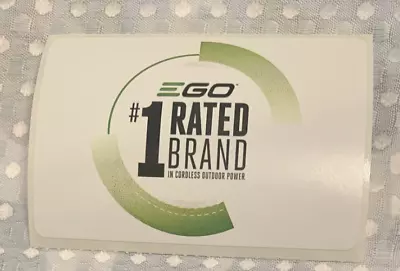 Ego Cordless Outdoor Power Sticker Decal Green/Black  3.38 X2.31  • $0.99