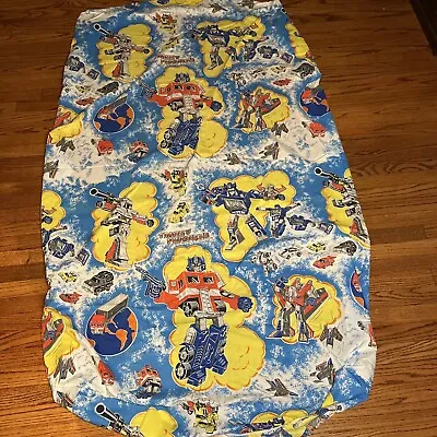 Vintage 1984 Hasbro Transformers Fitted Twin Sheet • $24.99