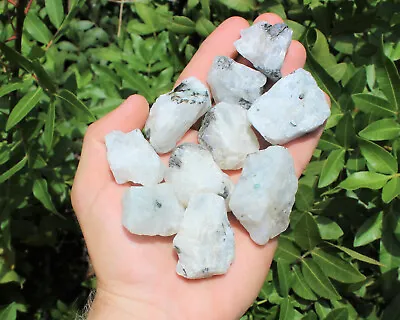 Rainbow Moonstone Rough Natural Gemstone Crystals: Raw Rainbow Moonstone Pieces • $4.99