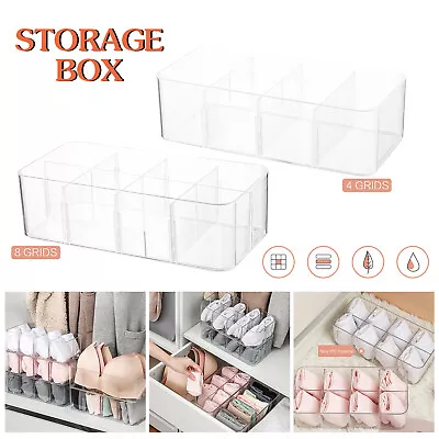 Underwear Storage Box With Compartments Socks Bra Underpants Organizer Drawers • $33.11