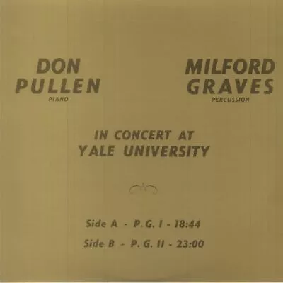 GRAVES Milford/DON PULLEN - In Concert At Yale University - Vinyl (LP + Insert) • $44.78