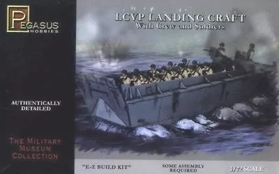 PEGASUS 1/72 LCVP Landing Craft (Snap)  PGS7650 • $14.95