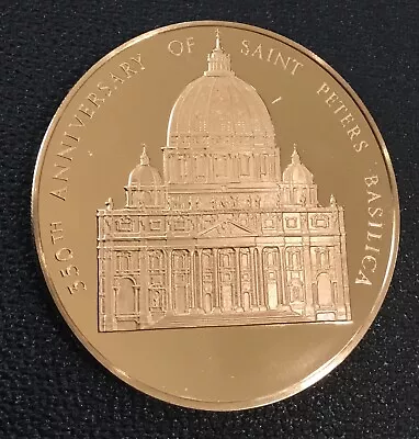 Saint St. Peters Basilica Vatican City Coin Medal • $6.95