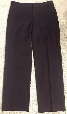 VERTIGO Purple Brown Stretchy Straight Leg Pants 10 Medium M • $7