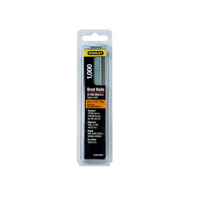 £4.43 • Buy Stanley 0-SWK-BN050 SWKBN Brad Nail 12mm SWKBN050 Pack 1000