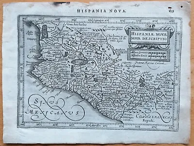 Mexico Hispaniae Novae - Original Map Mercator - 1651 • $145