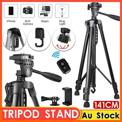 $34.59 • Buy Professional Camera Tripod Stand Mount For DSLR GoPro IPhone Samsung Travel AU  