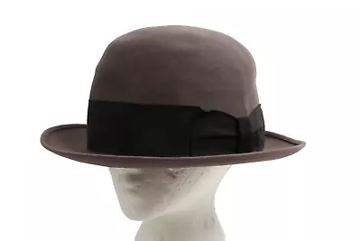 1950s True Vintage Edward's Brown Black Band Fedora Hat Size 7 1/8 • $29.99