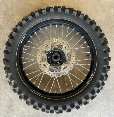$279.99 • Buy 2009-2020 Kawasaki KX250F  OEM Rear Back Wheel Rim Hub Dunlop Tire Warp 9 Nice!