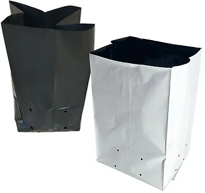 7 Gallon Plastic Grow Bags Poly Plant Pots Soil Root Containers PE Grow Bag  • $19.59