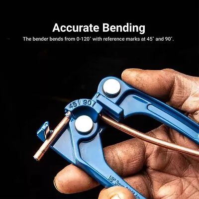 1/8 3/16 1/4  Tube Bender Tubing Fuel Brake Refrigerant Bending Line Tools Pipe • $35.38