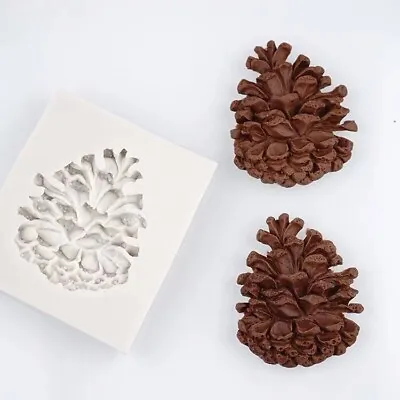 $5.65 • Buy Silicone Pine Cone Xmas Decoration Mould Mold Fondant Sugarcraft DIY Clay Resin