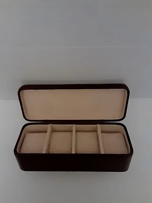 Brown Leather Fossil Mens Watch Box Case Display Jewelry Box • $21