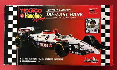 Texaco Havoline Racing Micheal Mario Andretti Die-Cast Bank 1995 Collector Serie • $18