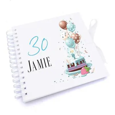 Personalised 30th Birthday Gifts For Him Scrapbook Photo Album UV-589 • £15.49
