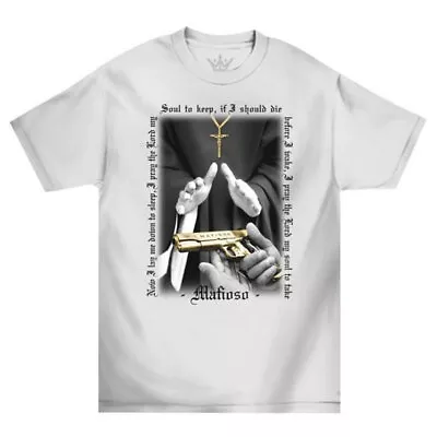 Mafioso Men's Baptism Short Sleeve T Shirt White Hip-Hop Crew Tee Clothing Ap... • $26.24