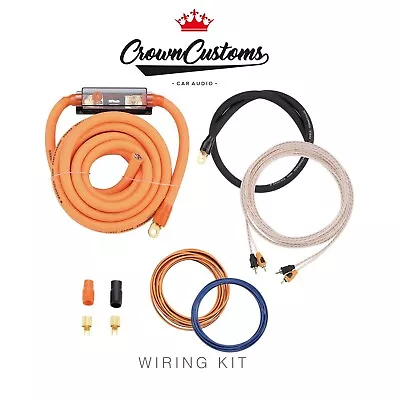 0awg Amplifer Wiring Kit Cca/ofc Rca Speaker Cable Subwoofer Bass Competition • £59.99