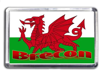 £2.30 • Buy Brecon Wales Cymru Flag Fridge Magnet