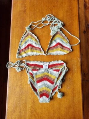 $80 • Buy Gorgeous Arnhem 100% Organic Cotton Striped Bikni Size 6