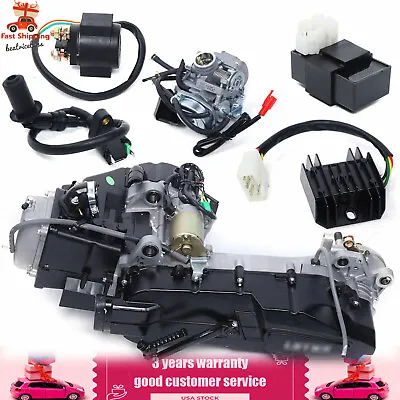 150CC 4-Stroke Long Case GY6 Moped Auto Engine Motor CVT For Scooter ATV Go Kart • $293.55