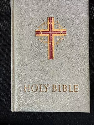 Holy Bible Catholic DeLuxe Edition Confraternity Text Large 1956 Vintage LEATHER • $16.99