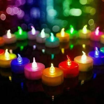 £7.99 • Buy LED Colour Changing Battery Operated Tea Light Candle Tea Lights Wedding Xmas