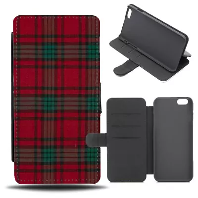 Red & Green Christmas Style Tartan Flip Phone Case Cover Wallet Tartan C292 • £19.99