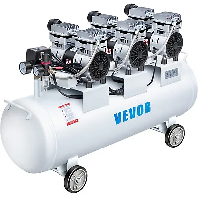 VEVOR Oil Free Air Compressor Air Compressor Tank 100L 3HP Ultra Silent Inflator • $1174.98