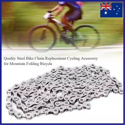Bike Chain Steel Bicycle Chain 6/7/8 Speed Chain 116 Links For Mountain Bicycle✔ • $14.12