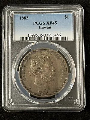 1883 Hawaii Silver Dollar PCGS XF45 • $965