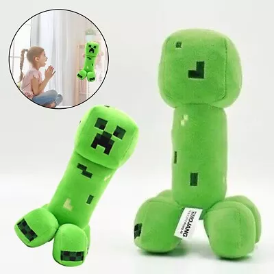 Cartoon Minecraft Kids Toy Green Creeper Animal Soft Plush Stuffed Doll Gift • £4.39