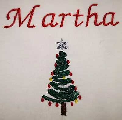 £5.50 • Buy Personalised Embroidered Christmas Napkin Serviette 20  Hotel Quality Gift Tree