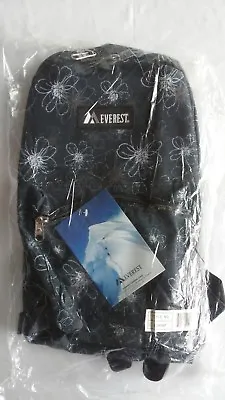 Everest 15  Blue Green Flower Book Bag • $19.99