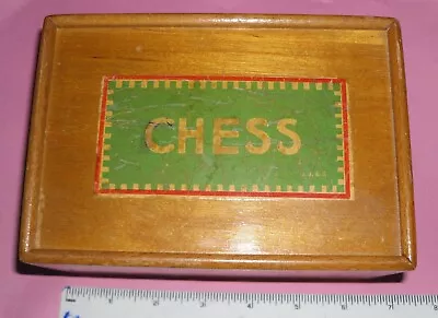 £124.99 • Buy Empty Chess Box By John Jaques & Son  Antique Retro Vintage